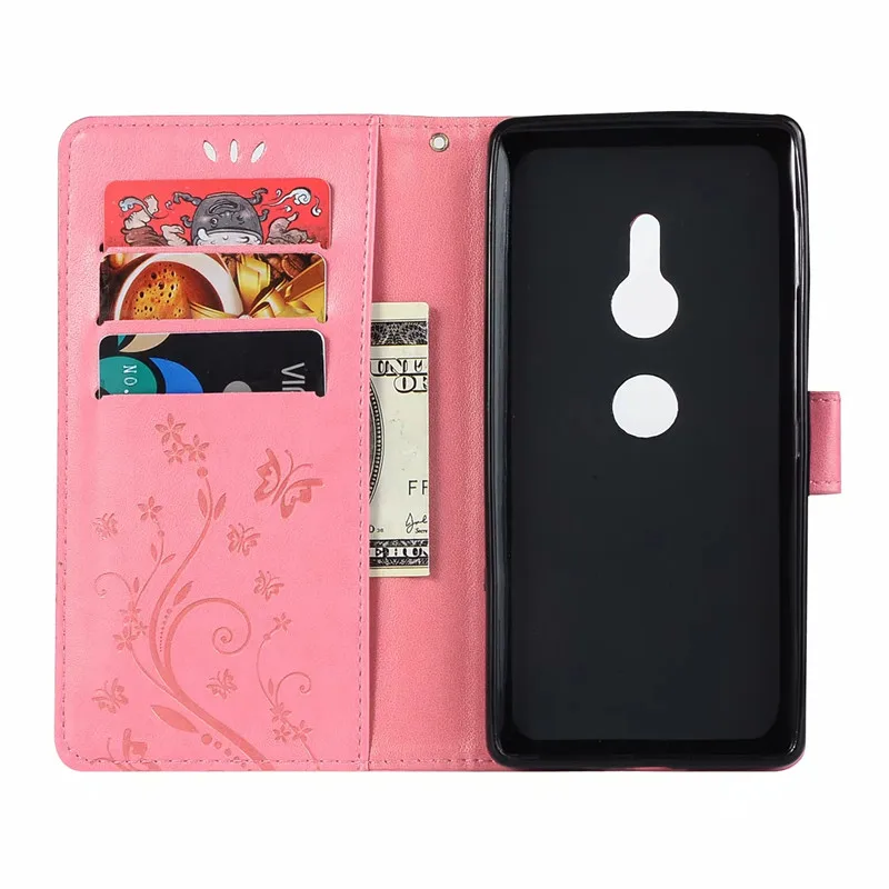 DIY Leather flip wallet Cases For Sony Xperia XZ1 mini X Z3 Z5 Z1 Compact Z4 XZ2 XA XA1 XZ M2 aqua Performance E5 stand covers | Мобильные