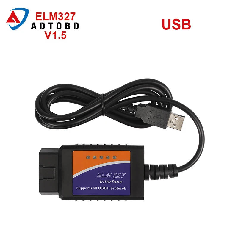 Новый ELM327 V1.5 wifi/USB с чипом PIC18F25K80 для Android IOS диагностический инструмент Bluetooth v1.5 OBD2