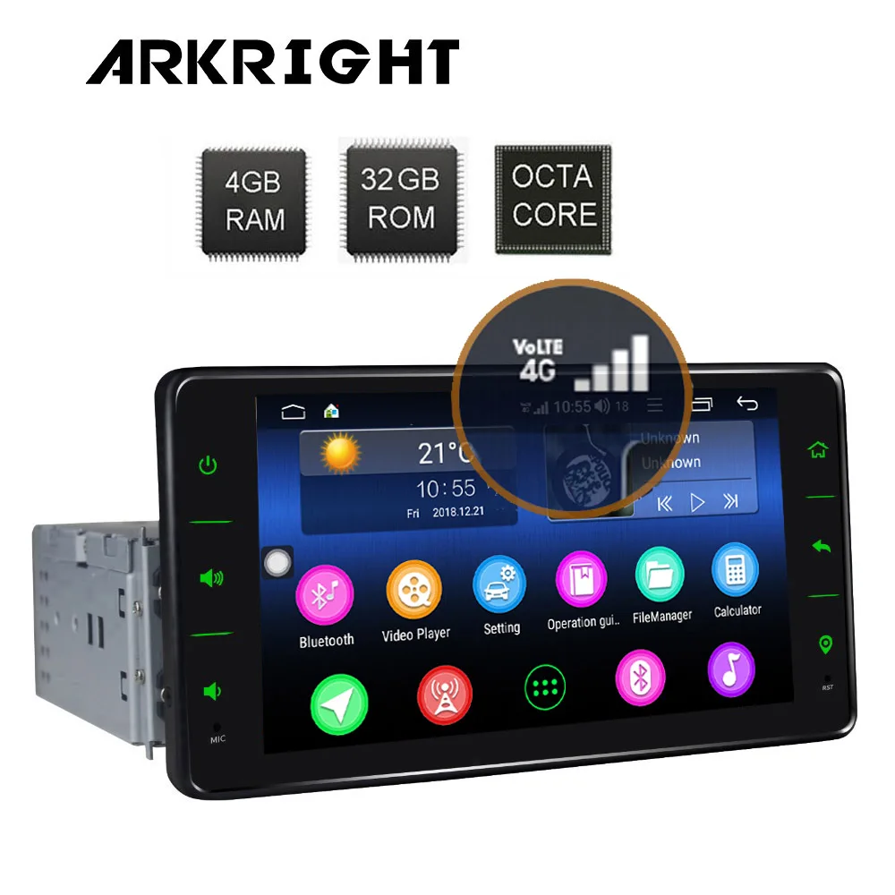 Новый 6 2 &quot1Din 4 + 32 ГБ Android 8 1 автомобильный Радио Аудио стерео поддержка 4G LTE SIM
