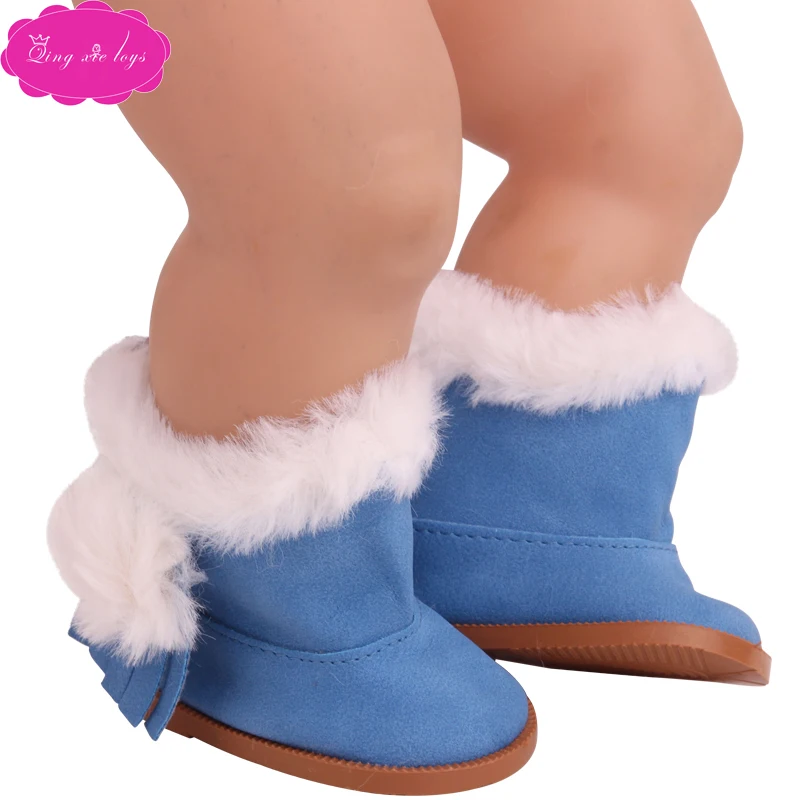 Куклы обувь милые 3 цвета Зимние плюшевые сапоги детские игрушки подходят