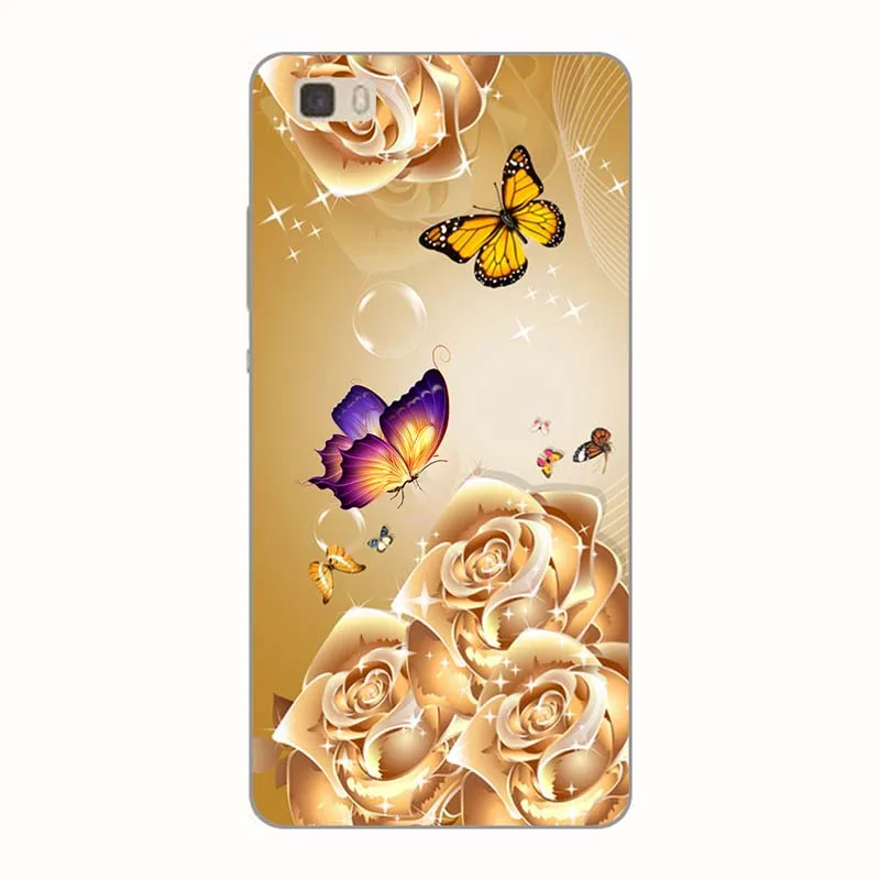 Чехол s для телефона huawei P8 Lite P8Lite ALE-L01 L02 L04 L21 L23 UL00 5," чехол-накладка с рисунком розового волка из мягкого силикона