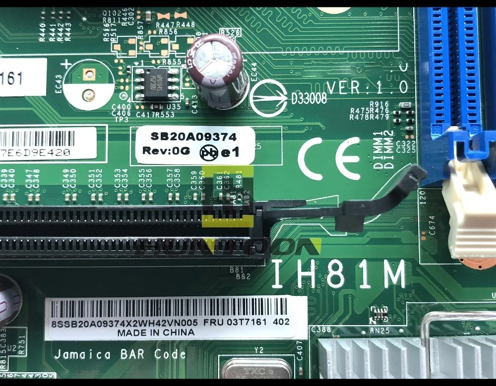 FRU:03T7161 для Lenovo ThinkCentre E73 IH81M H81 материнская плата DDR3 высокого качества 100% полностью