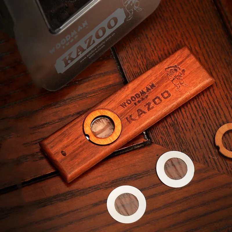 Деревянная гармоника kazoo orff инструменты укулеле гитара партнер Вудман деревянная гармоника с металлической коробкой kazoo для взрослых детей kazoo