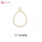 (34631)10 шт 17*26 мм 24K золото цвет латунь витая проволока падение формы подвески Высокое качество Diy ювелирных изделий фурнитура Аксессуары