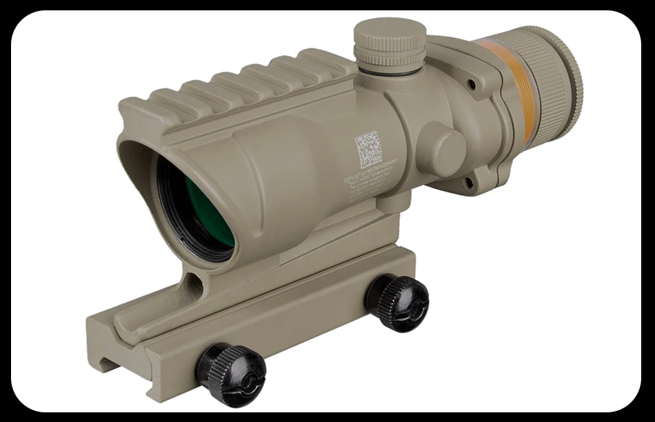 Trijicon охотничий ACOG 4X32 прицел рельсовая оптика Красная Зеленая точка крест подсветка стекло травленая сетка тактический оптический прицел