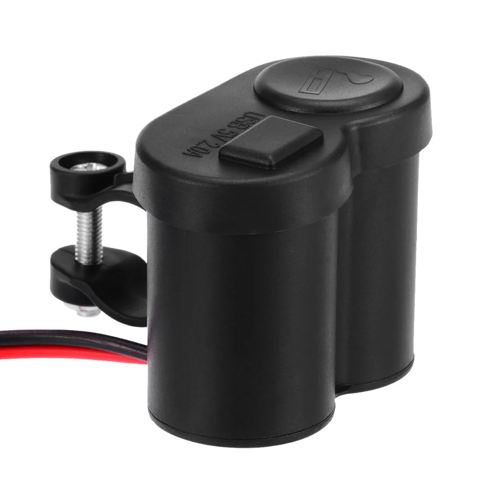 Новый мотоцикл Водонепроницаемый Зарядное устройство USB разъем питания 12V пробки