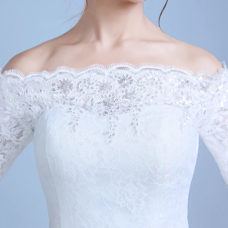 DongCMY 2021 Новое поступление белого цвета Русалка на шнуровке Платье vestido de noiva