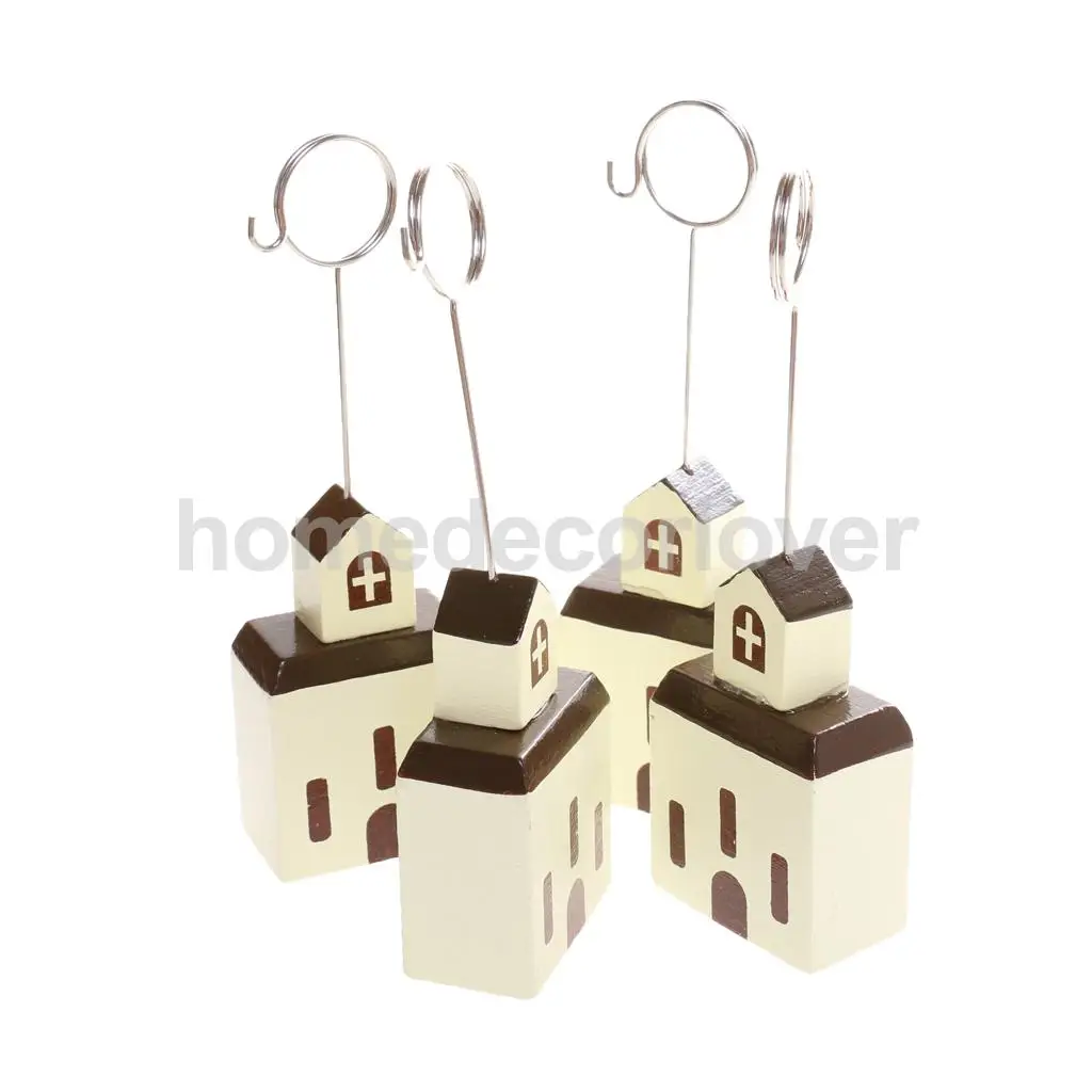 10 шт. милый дом фото/памятка/примечание клип стенд номер стола меню держатель