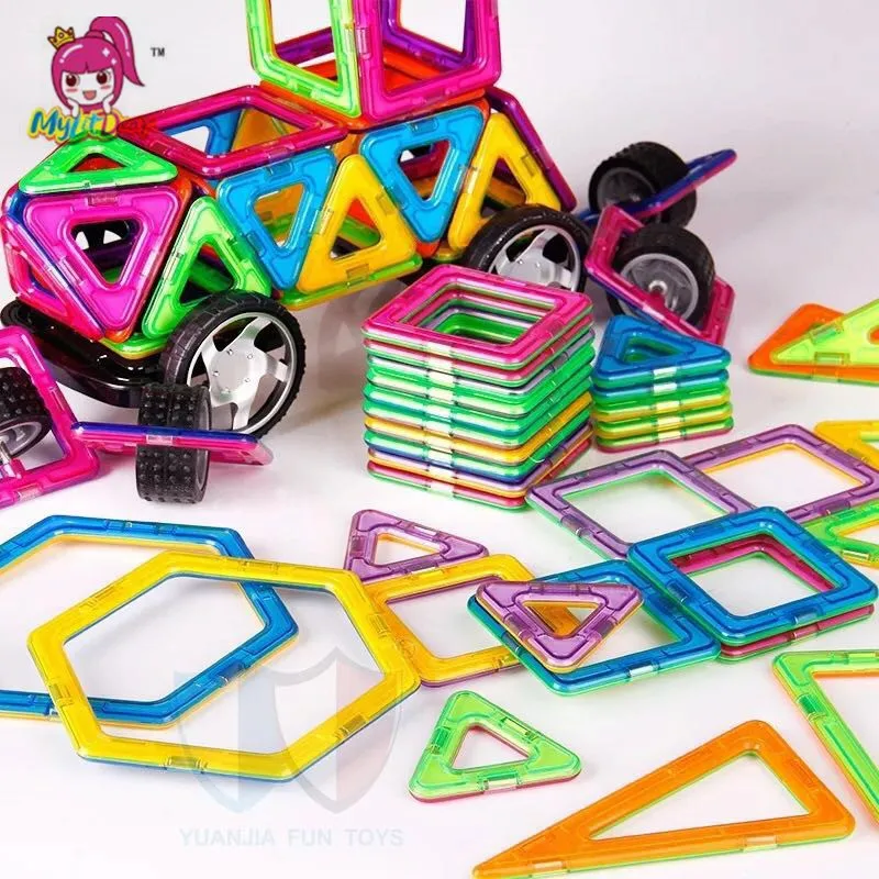 82-192 шт. большой Магнитный конструктор модель и строительные магниты магнитные