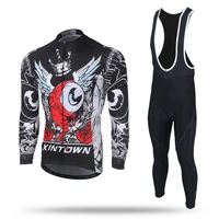 xintown cycling jersey set wear long sleeved suit bicycle mountainbike winter autumn moisture quick drying tightly underwear