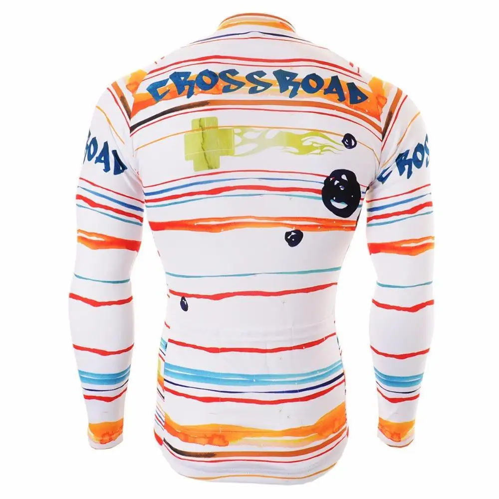 Мужская велосипедная Джерси с длинным рукавом 3 задними карманами | Спорт и