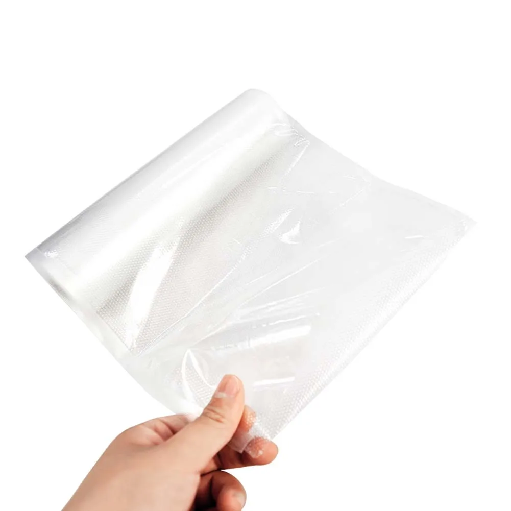 White 1 рулон вакуумного термоупаковщика, пакет для сохранения свежести пищевых продуктов, пакеты для хранения пищевых продуктов, прозрачный цвет, гладкий 20*500 см - Цвет: White