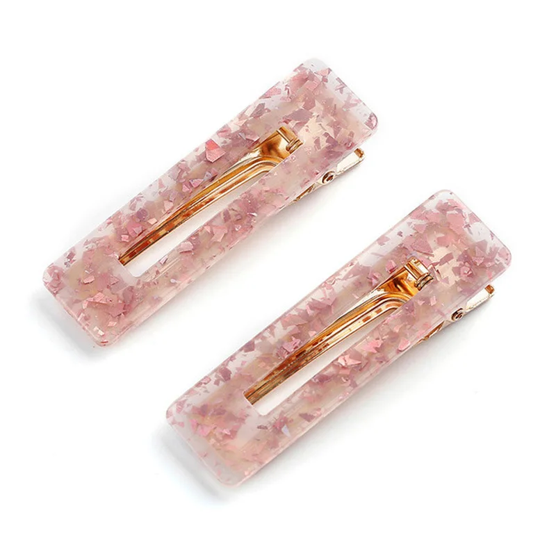 2 Винтажные леопардовые заколки для волос, Акриловые Блестящие заколки для волос для женщин и девочек, ободок для волос, фольга, шпильки с блестками, заколки, корейские аксессуары - Окраска металла: 2