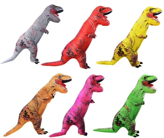 Надувной костюм динозавра T Rex Мир Юрского периода 7 цветов на выбор|costume costume|costume