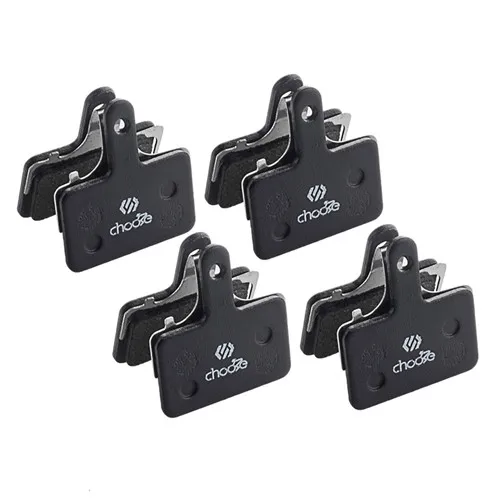 Черный Выберите полу-металлический диск тормозной колодки для Shimano ALIVIO/NEXAVE/ACERA/Tektro тормозные колодки велосипед Запчасти 4 пары - Цвет: Черный