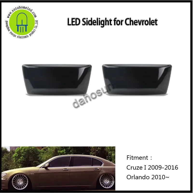 

2pcs x dahosun LED Side Marker Indicator Glow Sequential Light for Chevrolet Cruze I 2009-2016 Orlando 2010~
