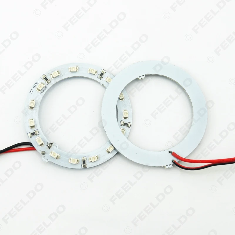 FEELDO 2 шт./лот 60 мм автомобильные ангельские глазки 1210/3528 15SMD светодиодные фары Halo