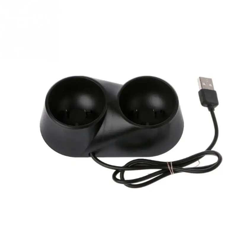 

DC 5V Black Game Controller Handle Dock Charger Wireless 2 Gamepad Station for PS4/PS Move