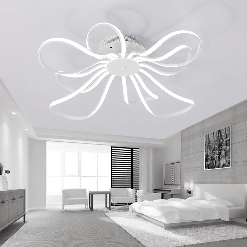 Wantye современный потолочный светильник для Спальня гостиной dimmable Алюминий с