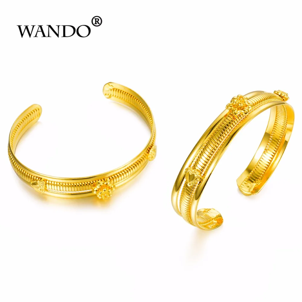 WANDO African Jewelry Golden Dubai Bracelet Thread Ethiopian b50 | Украшения и аксессуары