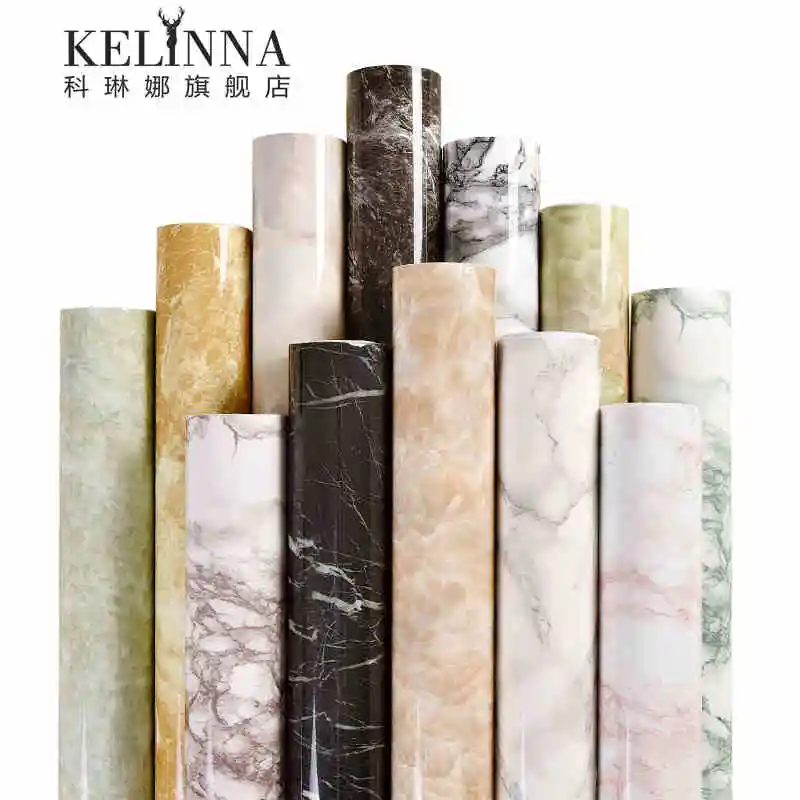 

Waterproof PVC imitation marble adhesive sticker wallpaper wallpaper windowsill wardrobe cabinet table furniture renovation626