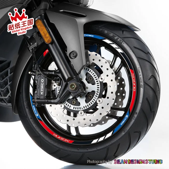 Для KYMCO Xciting 250 300 400 колеса мотоцикла наклейки на ногти светоотражающие