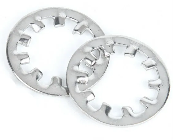 20PCS M3 M4 M5 M6 M8 M10 M12 GB861.1 304 Stainless Steel Internal Teeth Anti-skid Gasket Washer | Обустройство дома