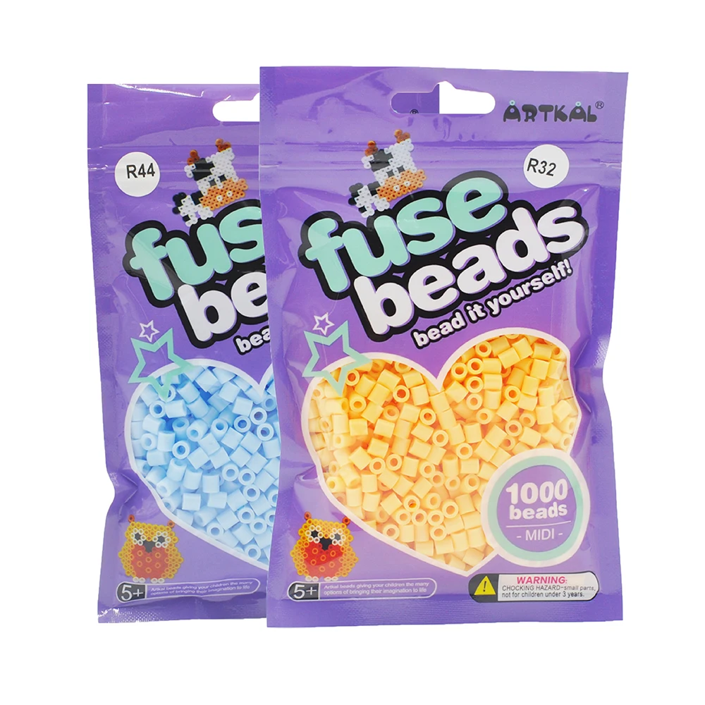Artkal набор из 117 мешков 1000 шт./пакет миди перлер бисер Diy веселые игрушки для
