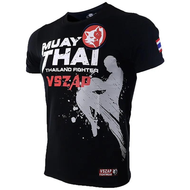 Футболка VSZAP для бокса и MMA футболка спортзала трикотажная боевых искусств