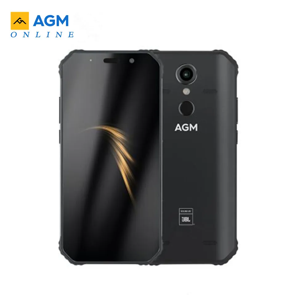 Прочный телефон AGM A9 JBL Co-Branding 5,9" 4 ГБ ОЗУ Android 8,1 5400 мАч IP68 водонепроницаемый мобильный телефон Quad-Box колонки NFC