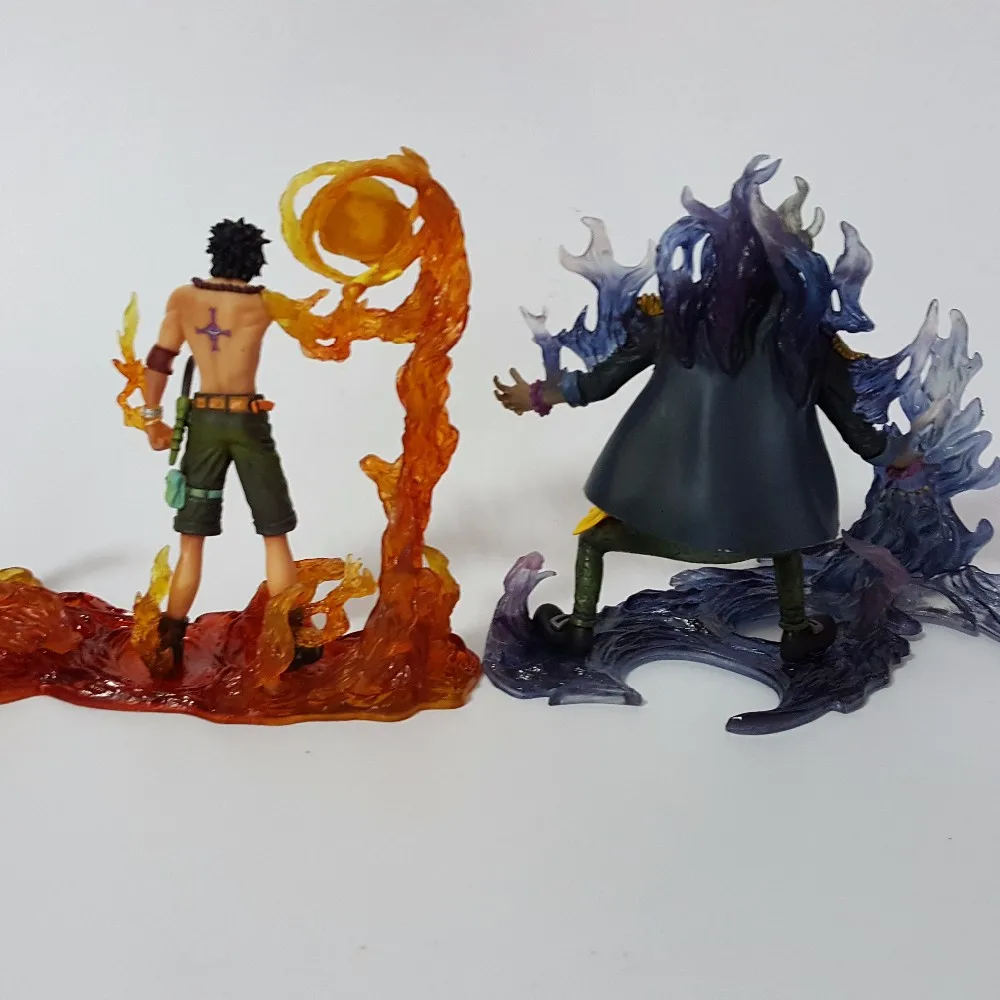 Экшн-фигурки One Piece Ace vs учить ПВХ Фигурки 150 мм Fire Devil фрукты DXF аниме игрушка