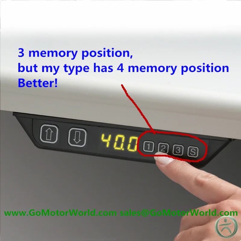 Электрический высоте Рабочий стол мини высота 623 мм Максимальная 1268 35 мм/сек.