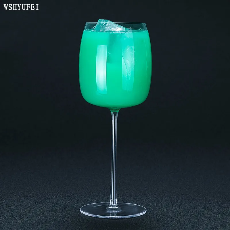 WSHYUFEI Lead-Free Crystal High Cocktail Glass Red Wine Feet Champagne | Дом и сад