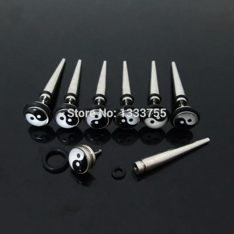 Горячая продажа пирсинг ювелирные изделия для тела 1 пара 8 мм Иллюзия обманка из