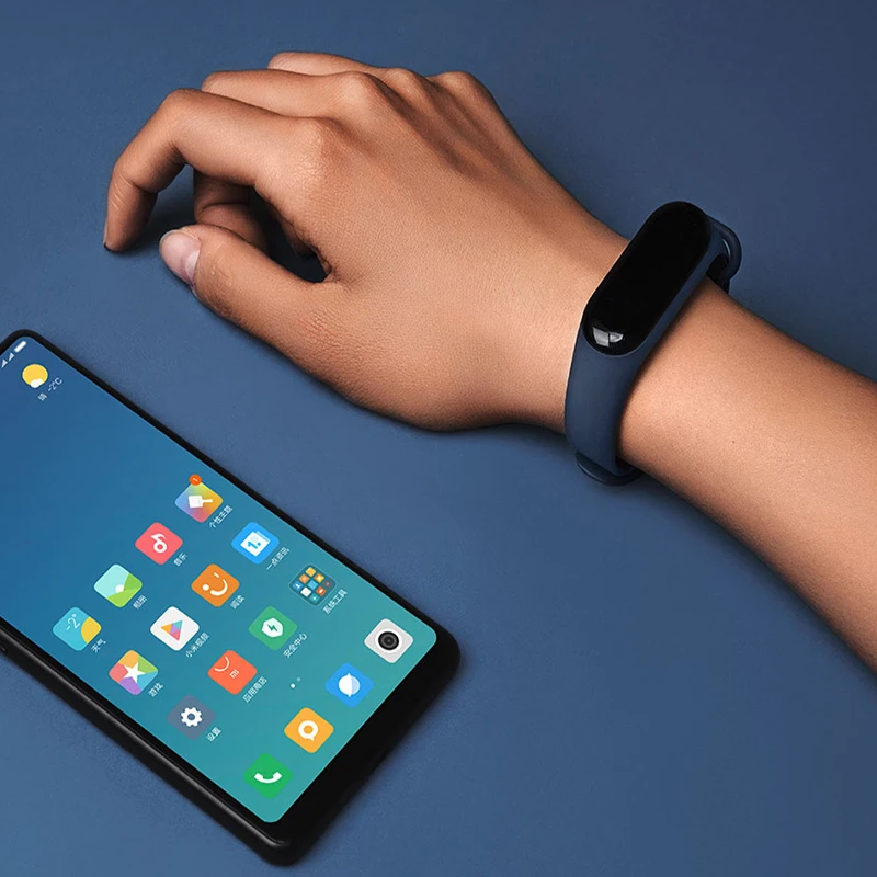 Оригинальный Xiaomi mi Band 3 band Smart Tracker мгновенное сообщение 5ATM водонепроницаемый OLED