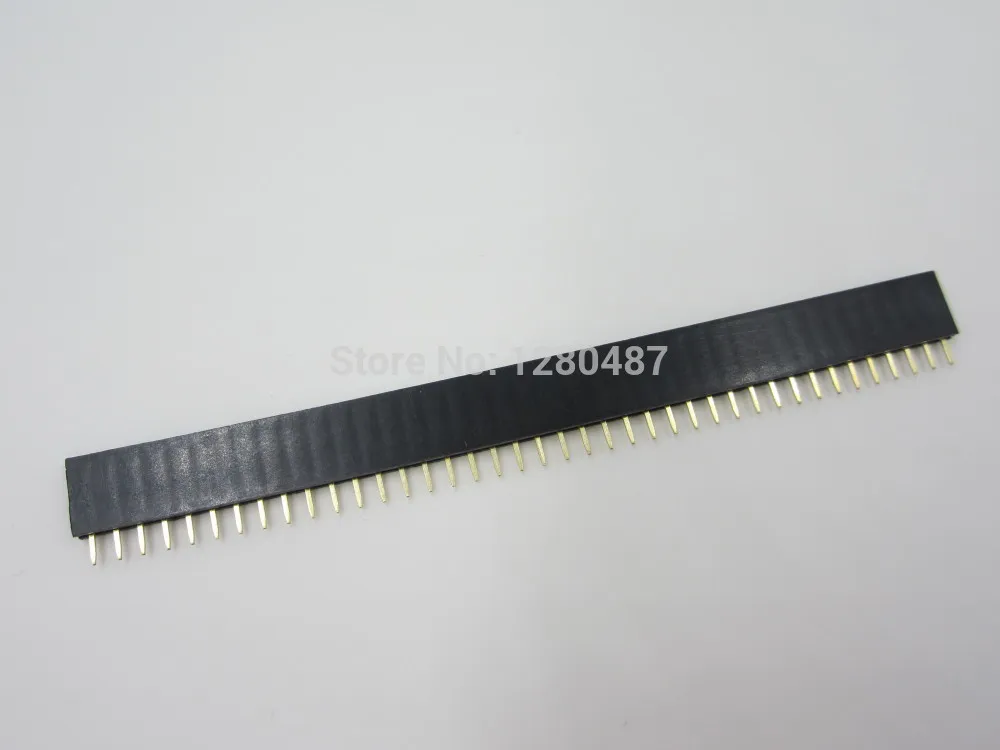

HAILANGNIAO new 200PCS 40 Pin 2.54 mm Single Row Female Pin Header