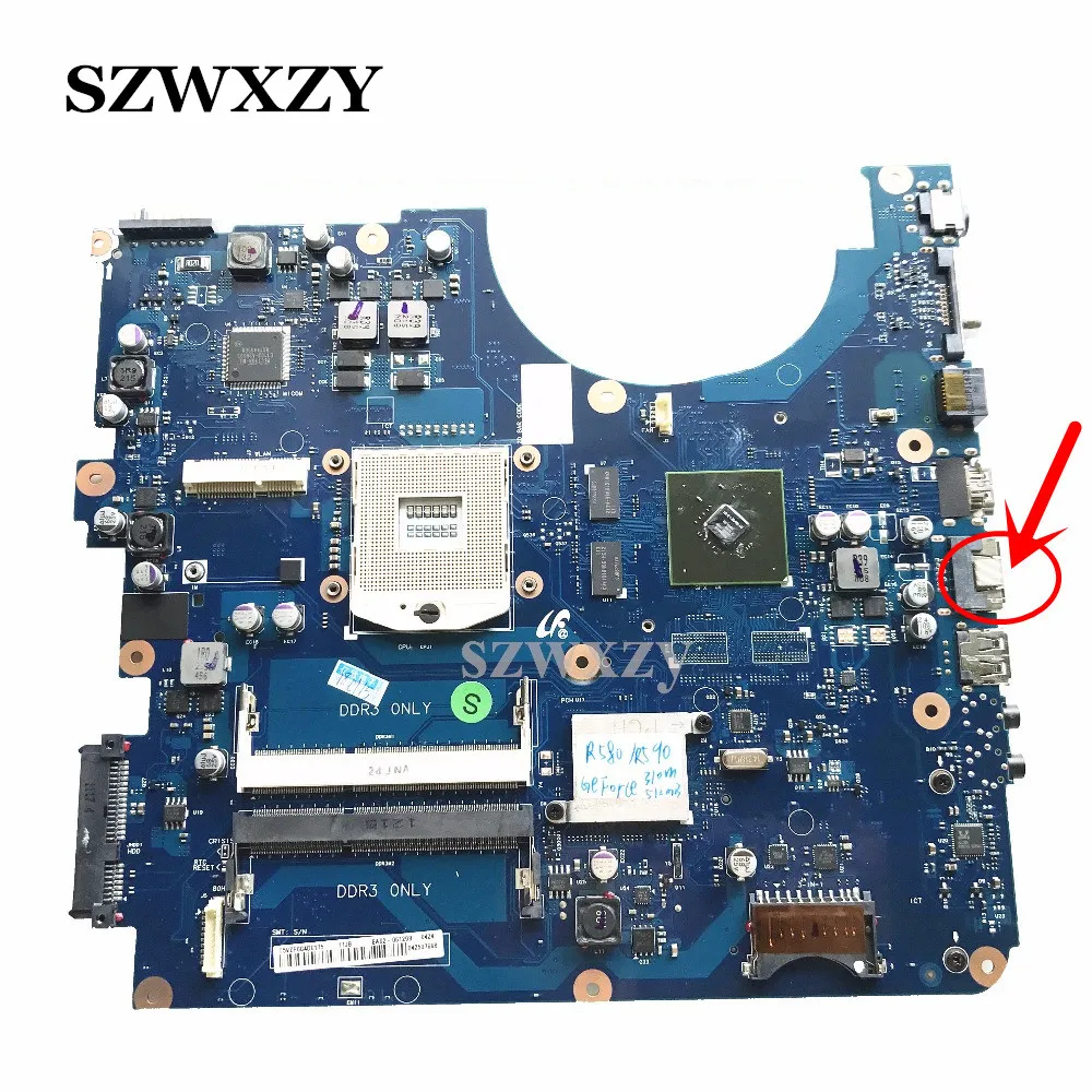 Для samsung R580 R540 R590 Материнская плата ноутбука BA92-06129A BA92-06129B GT310M/512 MB DDR3 HM55 протестированы