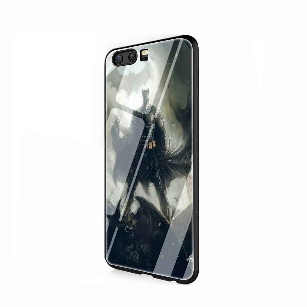 Чехол из закаленного стекла с Бэтменом и человеком-пауком для huawei Y6 Y9 Honor 8X 7A 9 10 P10 P20 P30 mate 20 Lite Pro - Цвет: G12
