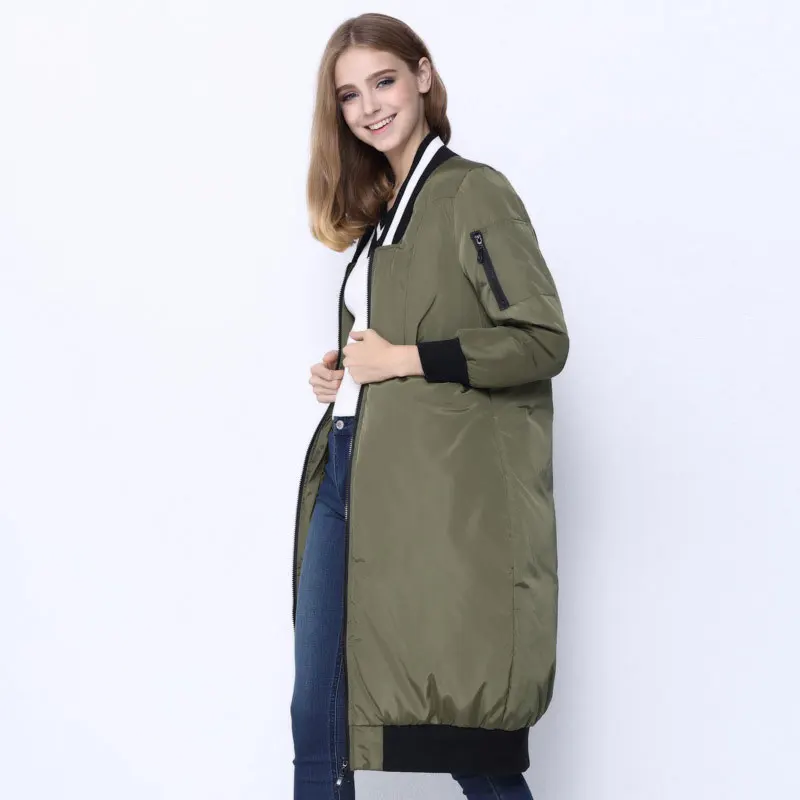 CIVICHIC Hot Sale Winter Lady Baseball Uniform Down Jacket Long Thicken Warm Parka Coat Casual Mid Eiderdown Clothing DC578 | Женская