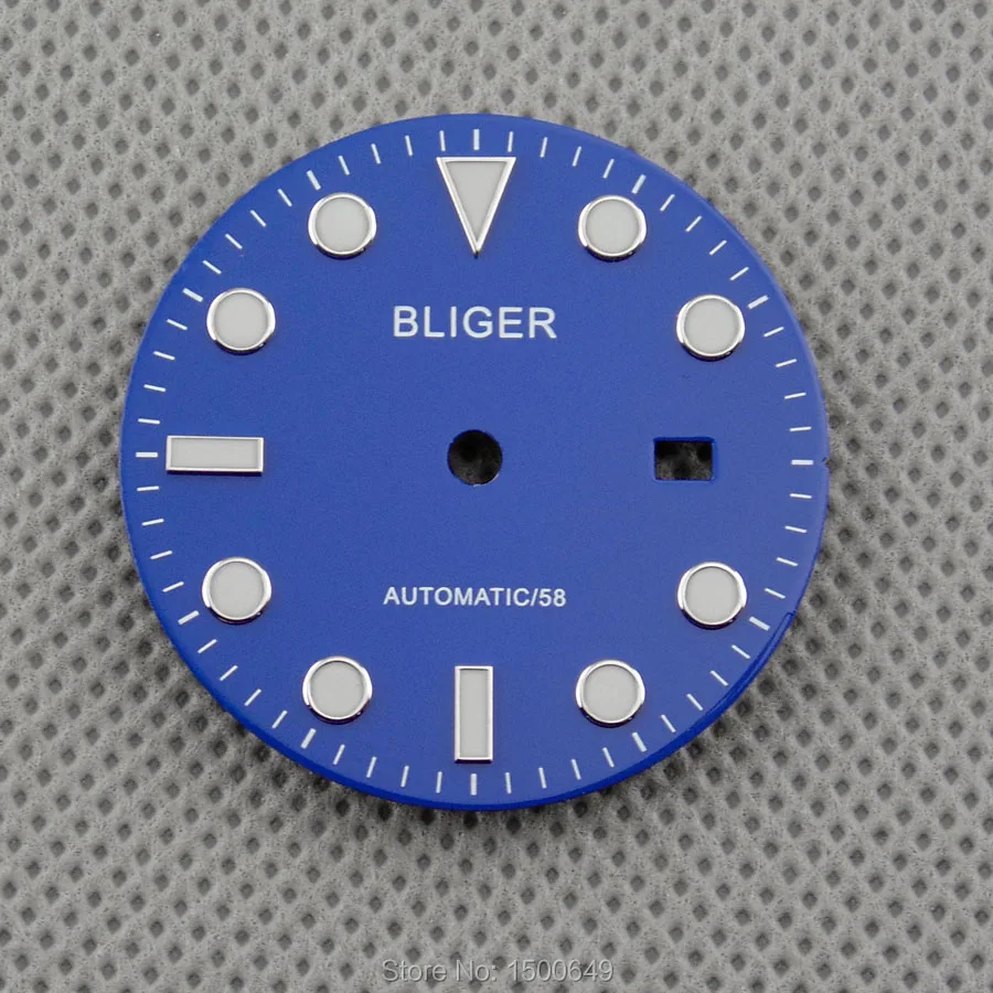 BLIGER 31 5 мм черный/зеленый/белый/синий циферблат для eta 2824 2836 Mingzhu DG 2813/3804 механизм |
