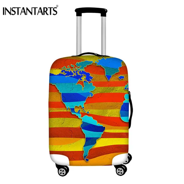 CC4080L INSTANTARTS карта мира, Чехол для багажа, аксессуары для путешествий, защитный Пылезащитный Чехол, сумка, чехлы, водонепроницаемый дождевик, чехол, стрейч - Цвет: CC4080L