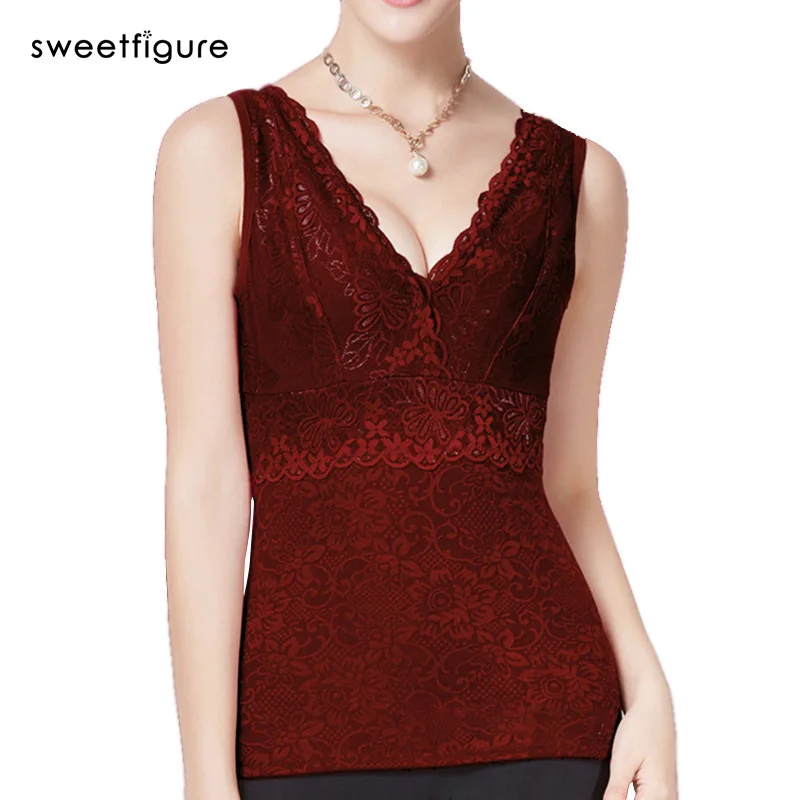 Женское бархатное боди без рукавов с v-образным вырезом кружевными цветами