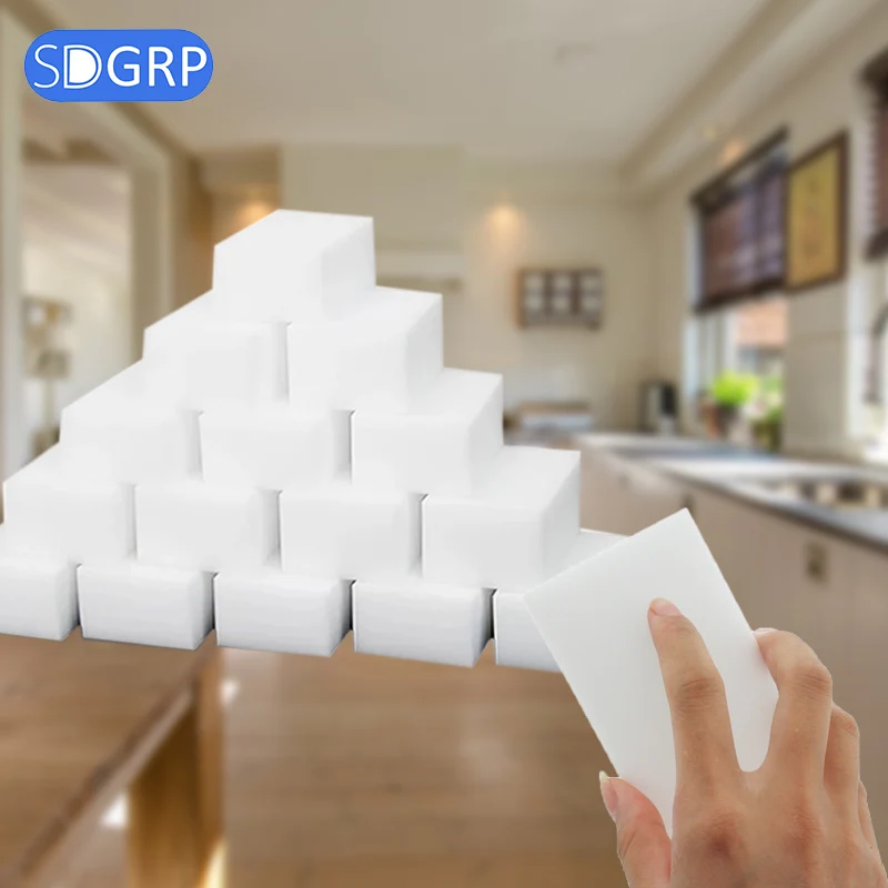 

Melamine Sponge Magic Sponge Eraser for Kitchen Office Bathroom Clean Accessory/Dish Cleaning Nano 10*6*2cm 100pcs/40pcs/SDGRP