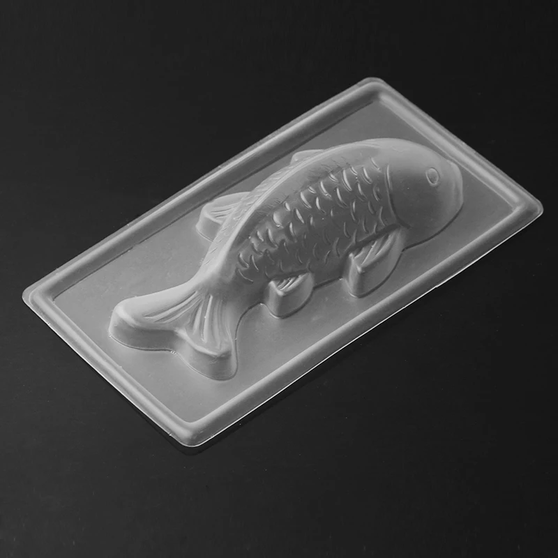 Новая пластиковая 3D форма Koi Fish для шоколадного торта желе ручной работы формочка