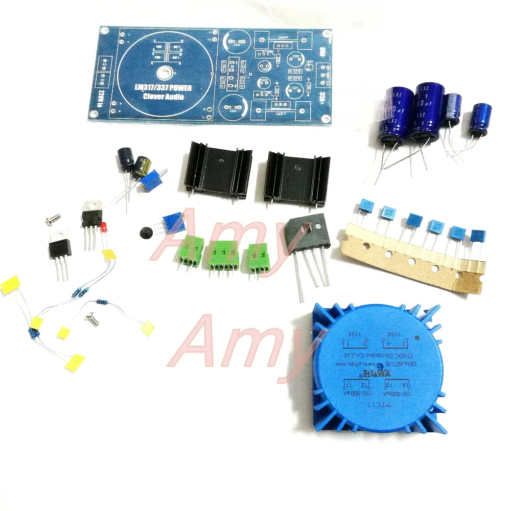 LM317/LM337 выходной трансформатор Регулируемый регулятор пакет схем может быть