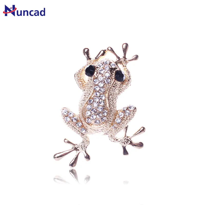 Новинка 2017 трендовая брошь в виде лягушки со стразами булавки хрустальные броши
