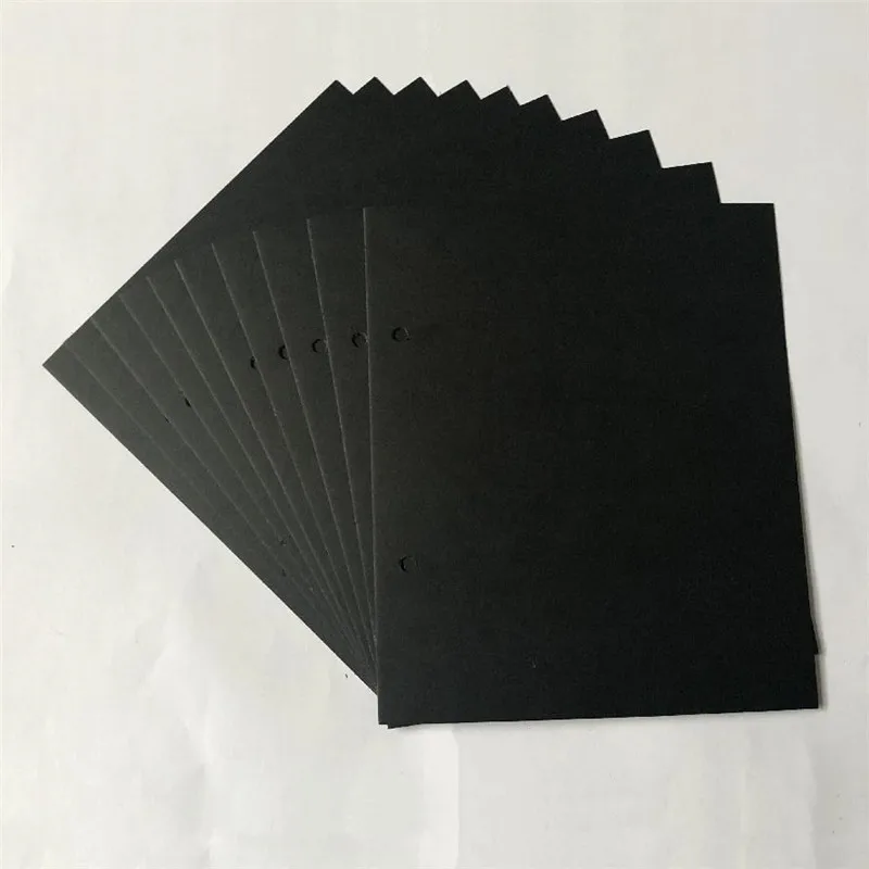 10 Sheets of S size 5/10/12 дюймов из искусственной кожи чехол винтажный замок Фотоальбом Дневник путешественника DIY Семья памяти фото галерея, подарок на день рождения 30 черный лист - Цвет: 10 Sheets of S size
