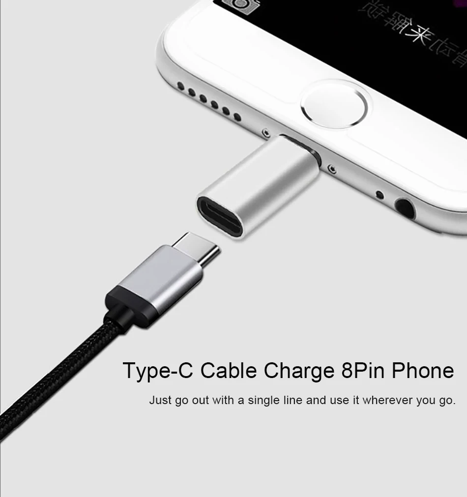 ACCEZZ Мини USB адаптер типа OTG-C женский для освещения Мужской Для Apple адаптер для iphone X XS XR 8 7 Plus синхронизация зарядное устройство конвертер