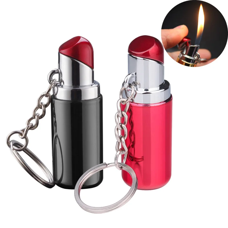 30 шт./лот Женская мини зажигалка в форме губной помады креативная портативная