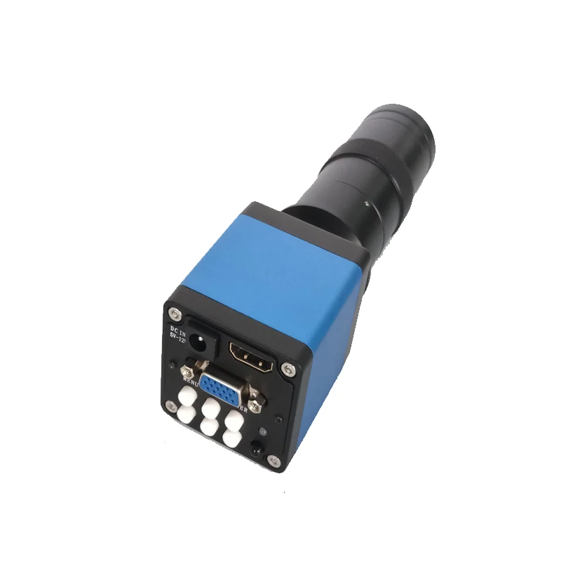 Пульт дистанционного управления 8X-130X C-Mount объектив 720P 13MP HDMI VGA промышленный цифровой микроскоп камера для пайки телефона ремонт
